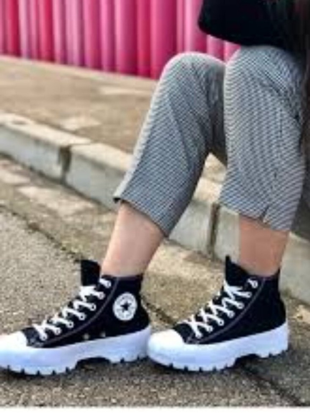 Converse All Star Lugged Black High-Top Platform Sneakers